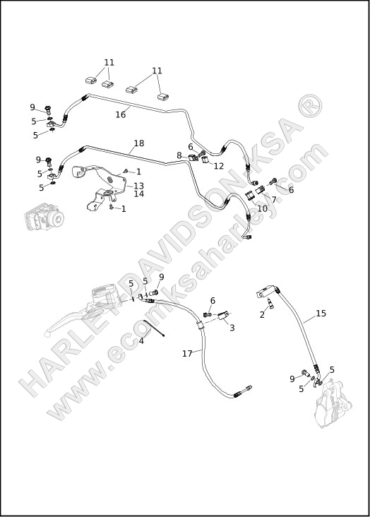 BRAKE LINES, FRONT, ABS